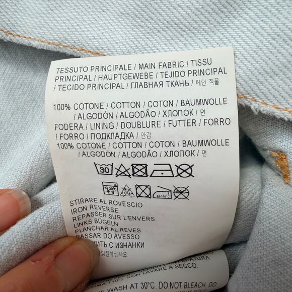 Golden Goose Deluxe Brand Lightwash Denim Cotton Jacket Made in Italy Size Med - Picture 8 of 11